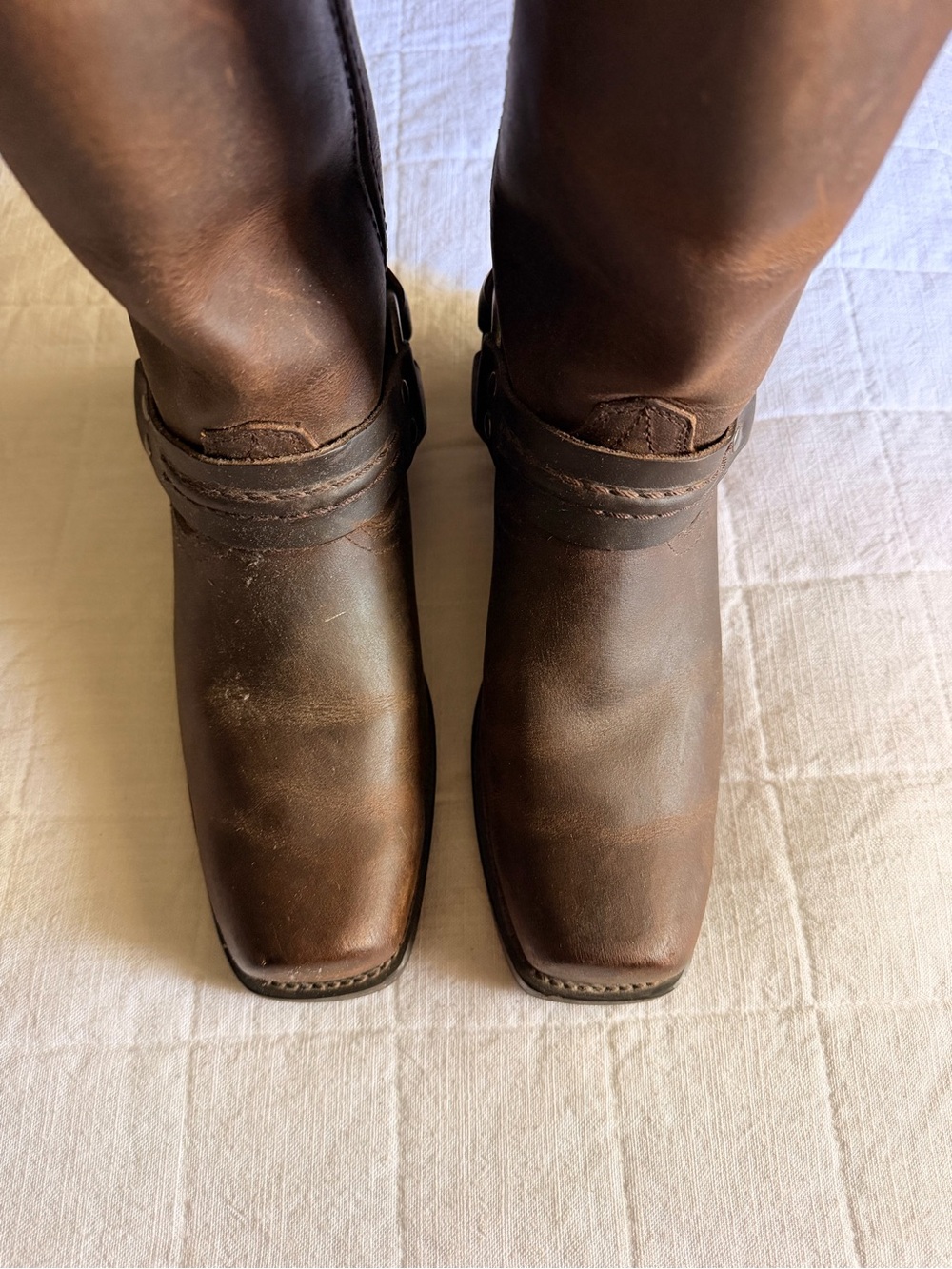 Brown Leather Harness Boots - Picture 4 of 4